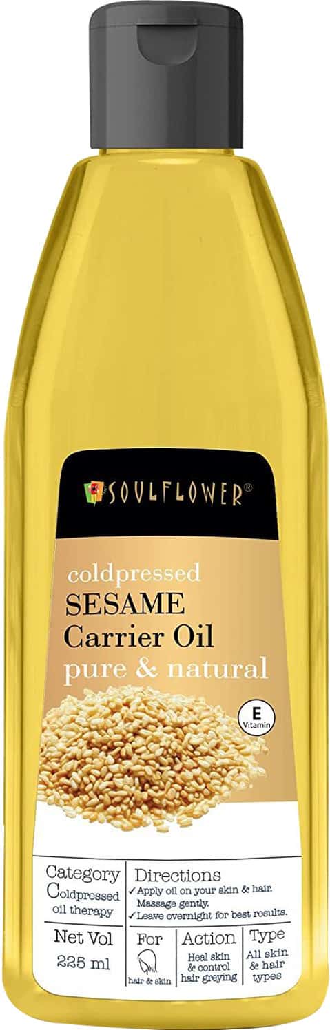 Soulflower Coldpressed Sesame Carrier Oil 225ml