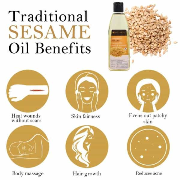 Soulflower Coldpressed Sesame Carrier Oil 225Ml