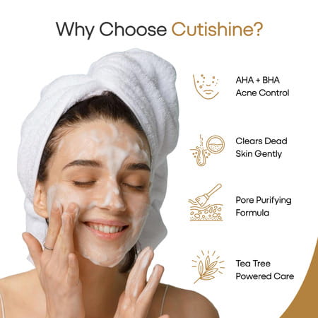 Cutishine Anti Acne Face Wash - 70 Ml