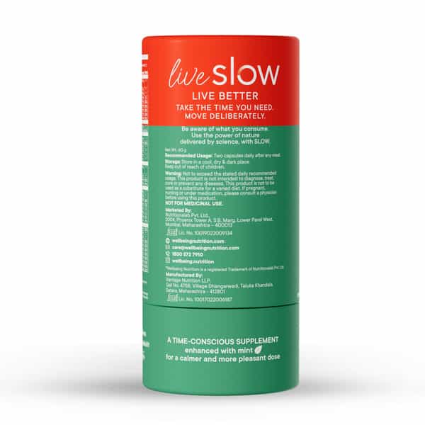 Wellbeing Nutrition Slow Multi + Omega For 50+ Vitamin D3 | Calcium | Iron | Nutrients | Vegan | 60N
