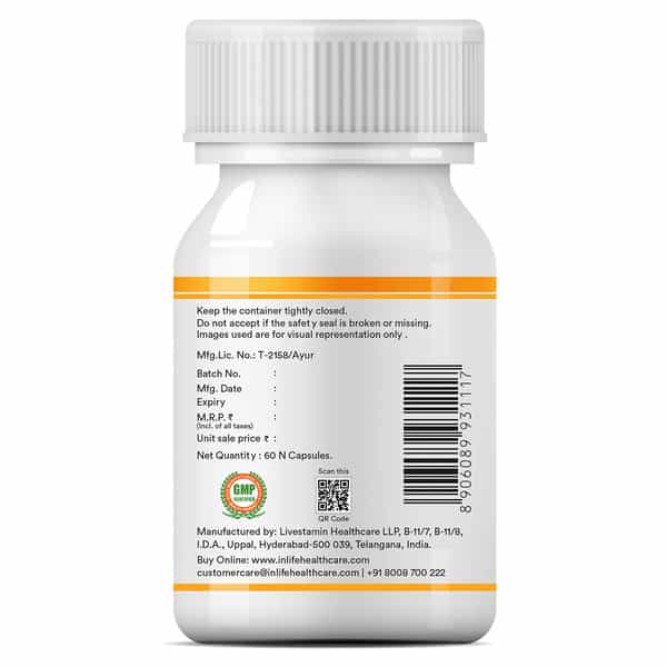 Inlife Pumpkin Seed Extract 500Mg Hair & Prostate Health - 60 Capsules