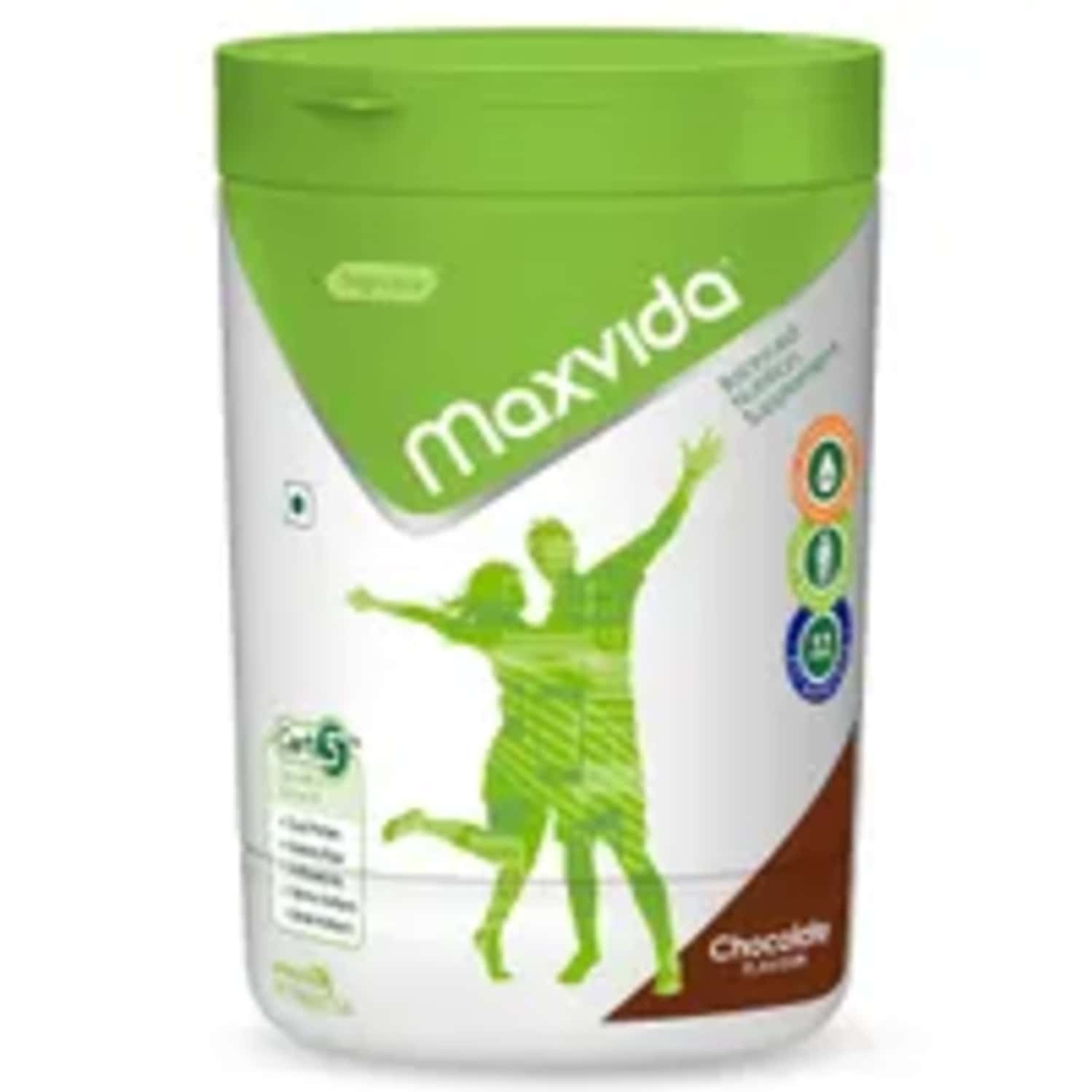 Maxvida Nutrition Supplement Chocolate Flavour Powder For Adults Refill 400 Gm