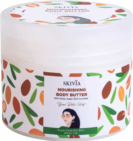 Skivia Nourishing Body Butter With Cacao | Nourishment & Hydration | For All Skin Types (200 G)
