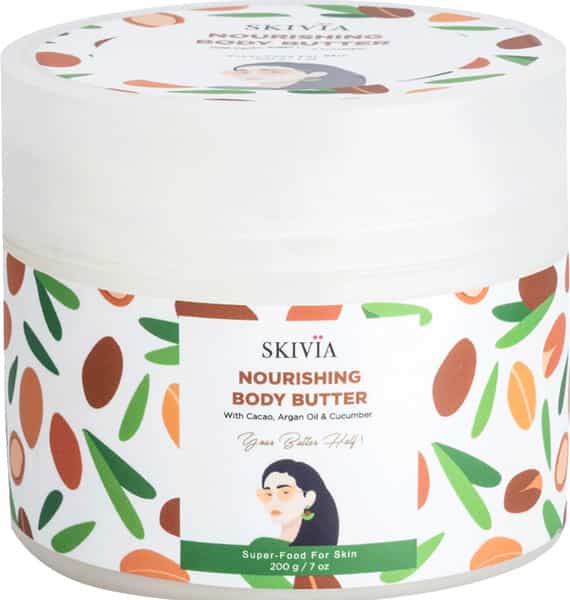 Skivia Nourishing Body Butter With Cacao | Nourishment & Hydration | For All Skin Types (200 G)