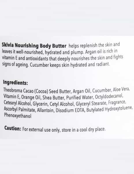 Skivia Nourishing Body Butter With Cacao | Nourishment & Hydration | For All Skin Types (200 G)