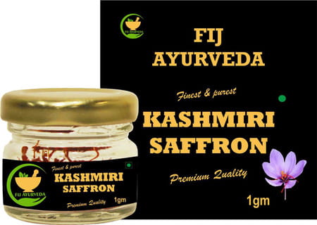 Fij Ayurveda A++ Grade Pure Kashmiri Saffron Threads |Original Kesar For Men & Women - 1gm