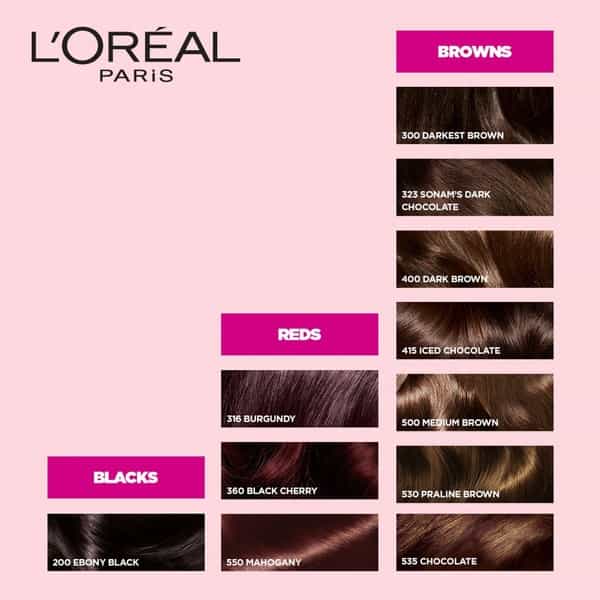 L'oreal Paris Casting Creme Gloss + 316 Burgundy (87.5G+72Ml) Hair Color Box Of 159.5 Gm