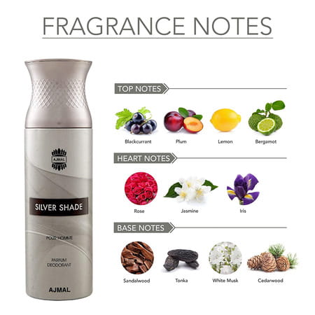 Ajmal Silver Shade For Men And Distraction For Men & Women Each 200ml (Total 400ml)