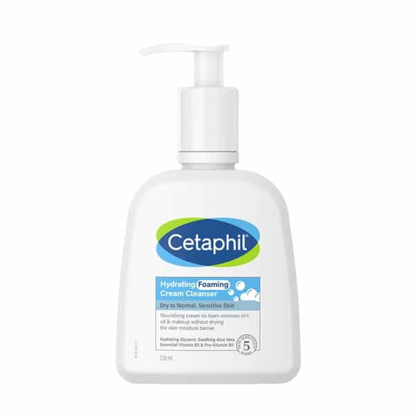 Cetaphil Hydrating Foaming Cream Cleanser | Dry To Normal Sensitive Skin | 236 Ml