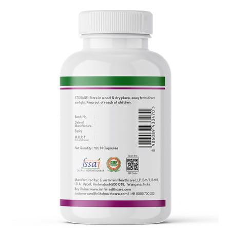 Inlife Milk Thistle Extract 800Mg | 80% Silymarin Liver Support Supplement - 120 Vegetarian Capsules