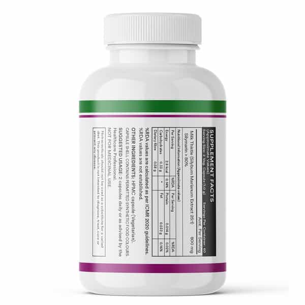Inlife Milk Thistle 800Mg For Liver Health & Detox Support - 120 Capsules