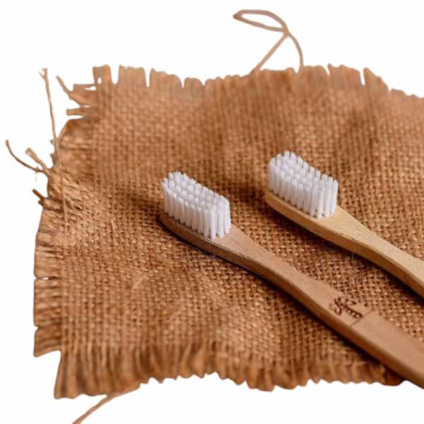 Stim Eco Bio Wooden Toothbrush|With Biodegradable Bristles|Pack Of 2|Anti - Microbial Neem Handle |