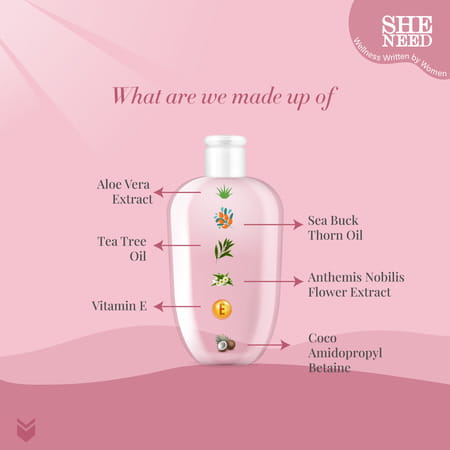 Sheneed 24hr Odor Control Feminine Intimate Wash- Blocks Odour For 24 Hours - 100 Ml