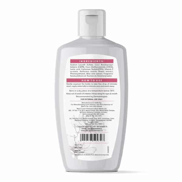 Sheneed 24Hr Odor Control Feminine Intimate Wash- Blocks Odour For 24 Hours - 100 Ml