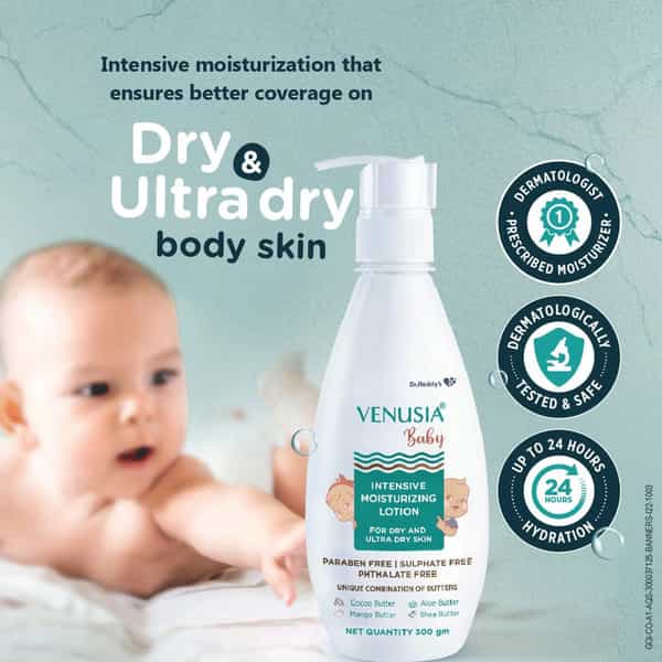 Venusia Baby Intensive Moisturizing | For Dry And Ultra Dry Skin | Lotion | 300 Gm