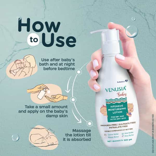 Venusia Baby Intensive Moisturizing | For Dry And Ultra Dry Skin | Lotion | 300 Gm