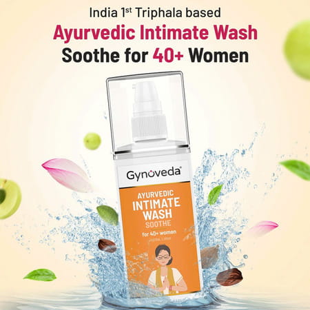 Gynoveda Ayurvedic Intimate Wash For 40+ Women. No More Dryness Itching Odour