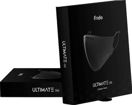 Frido Ultimate Pro Copper Treated Mask|Nose Clip|Ear Loop|Washable|Imported|Large Size Pack Of 1