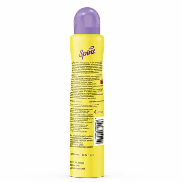 New Spinz Yellow Blossom Perfumed Deo For Women | Long Lasting Freshness | 200Ml