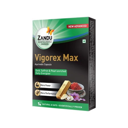 Zandu Vigorex Max  Vitality Capsules  Bottle Of 10
