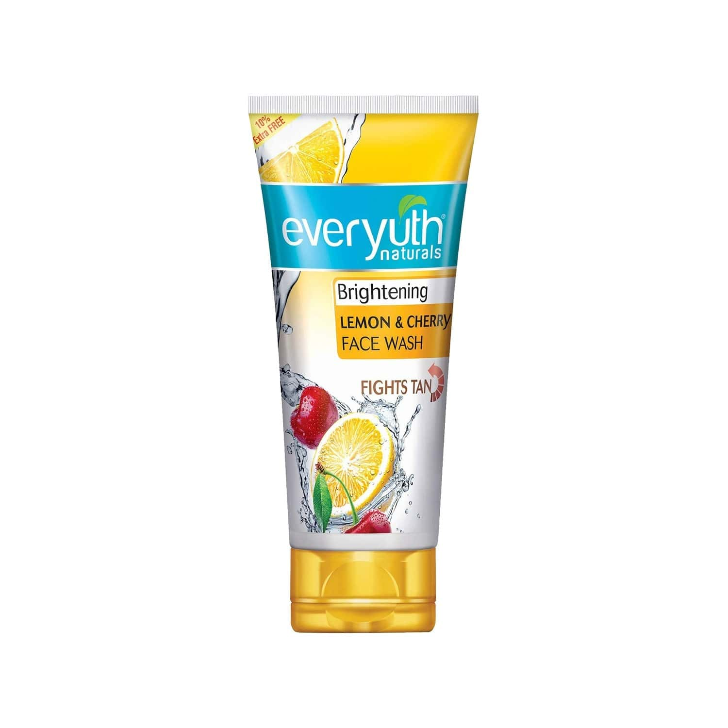 Buy EVERYUTH NATURALS BRIGHTENING LEMON & CHERRY FACE WASH TUBE OF 165