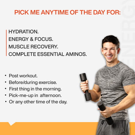 Myfitfuel Anytime Eaa Energy (400g, Bubble Gum) (Essential Amino Acid) Hydration, Repair & Recovery