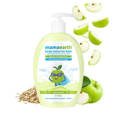 Mamaearth Agent Apple Body Lotion & Cream For Kids With Apple & Oat Milk 400 Ml