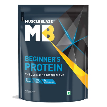 Muscleblaze Beginner'S Whey Protein, Fast Muscle Recovery & Improved Strength (Chocolate, 2kg/4.4lb)