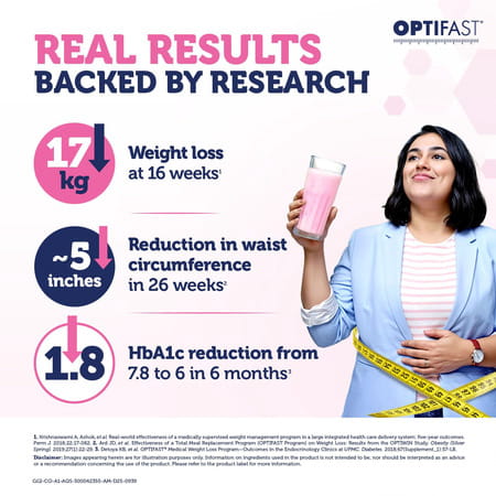 Nestle Optifast Supports Weight Management Strawberry Shake Jar 400 Gm