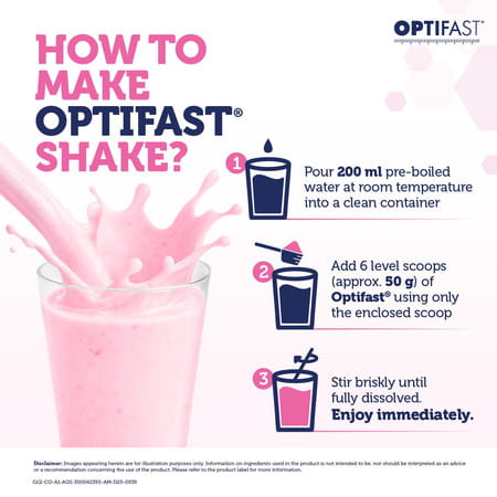 Nestle Optifast Supports Weight Management Strawberry Shake Jar 400 Gm