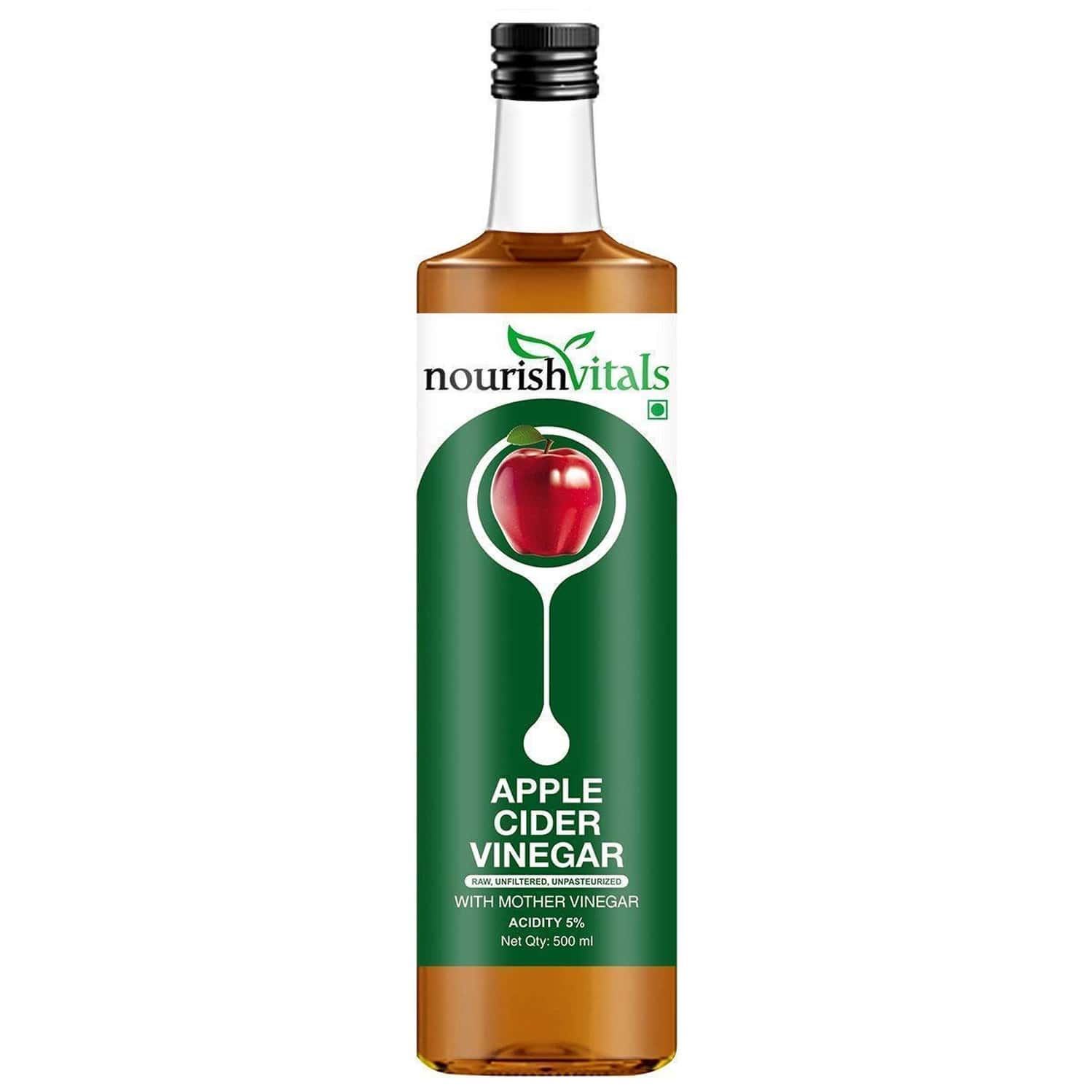 Nourishvitals Apple Cider Vinegar With Mother Vinegar - 500 Ml