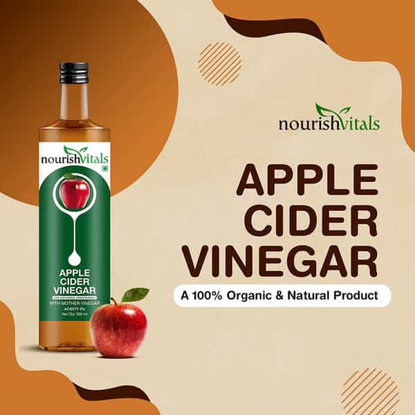 Nourishvitals Apple Cider Vinegar With Mother Vinegar - 500 Ml