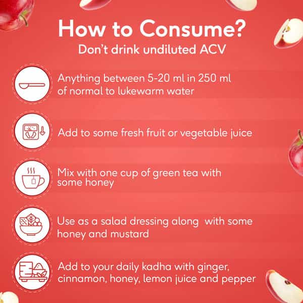 Hk Vitals Apple Cider Vinegar Unflavored- 500 Ml Natural Vinegar