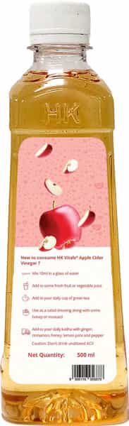 Hk Vitals Apple Cider Vinegar Unflavored- 500 Ml Natural Vinegar