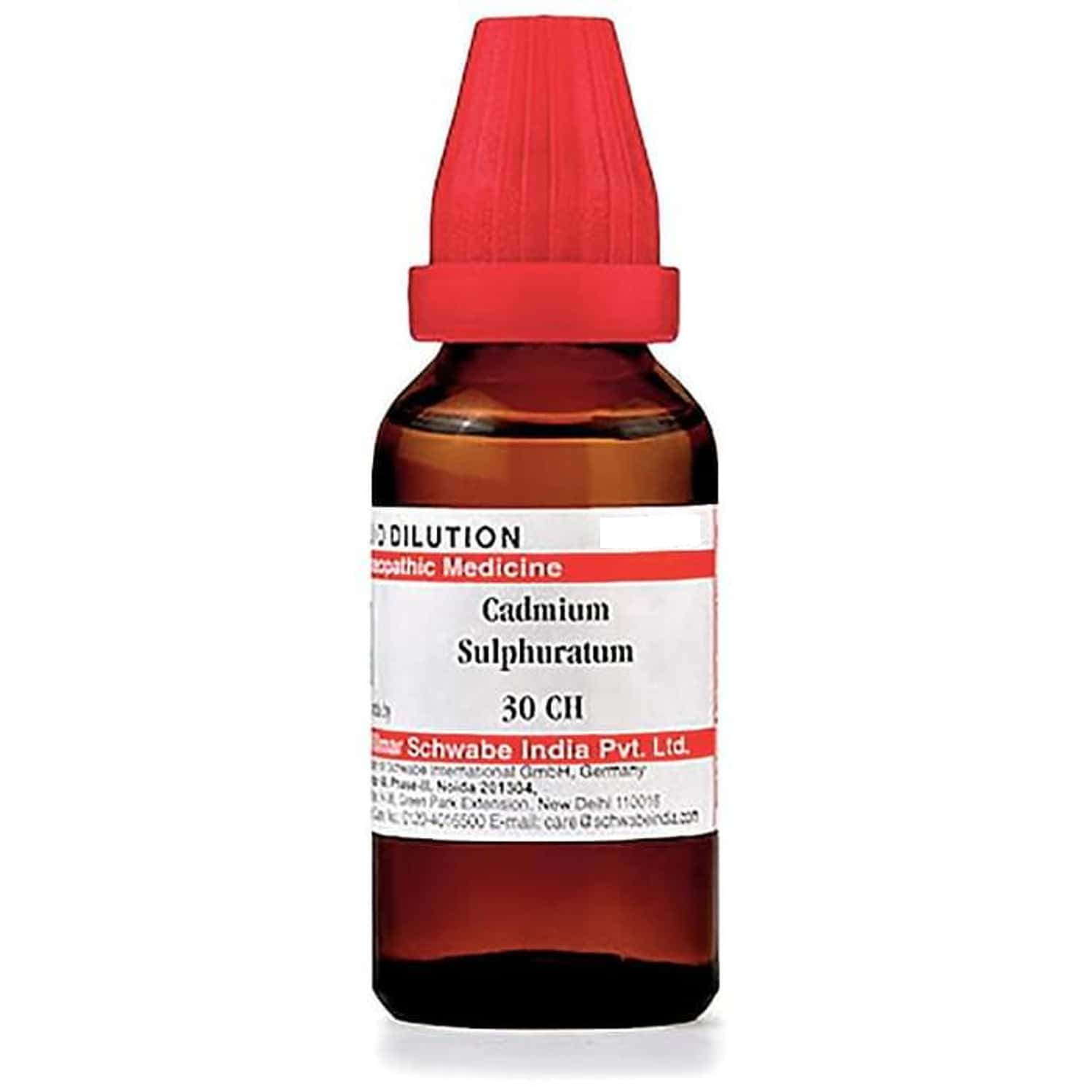 Dr. Willmar Schwabe India Cadmium Sulphuratum Dilution 30 Ch 30 Ml