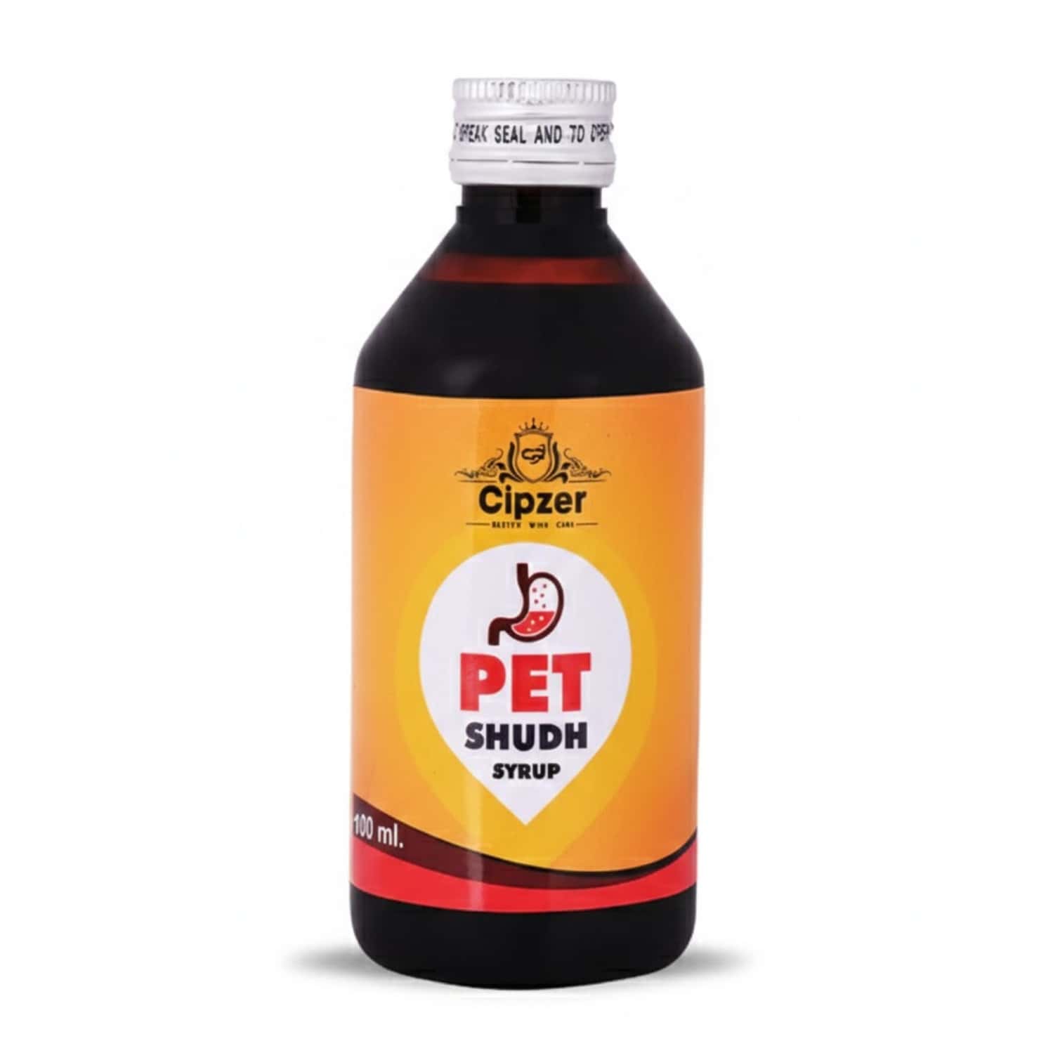 Cipzer Pet Sudh Syrup | Herbal Remedy For Constipation & Gastric Relief| Supports Digestion | 100 Ml