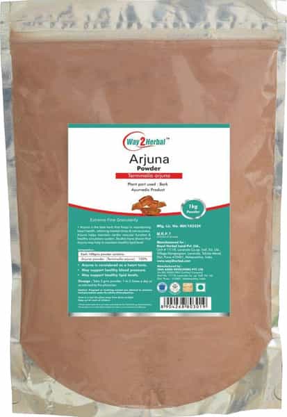Way2herbal Arjuna Powder For Heart - 1Kg Each - (Pack Of 2)