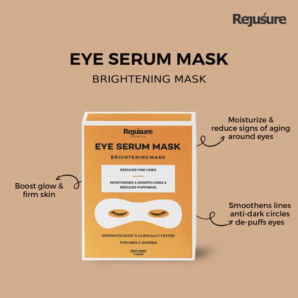 Rejusure Eye Brightening Serum Mask Reduces Fine Lines 1 Mask (Pack Of 2)