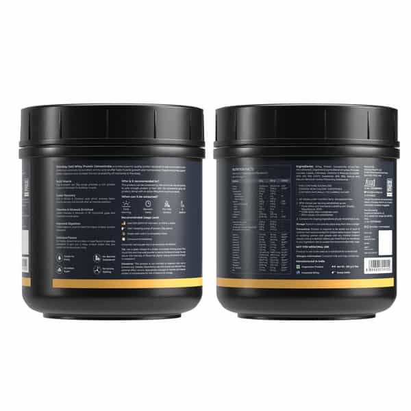 Nutrabay Gold 100% Whey Protein Concentrate Vanilla Ice Cream - 500G