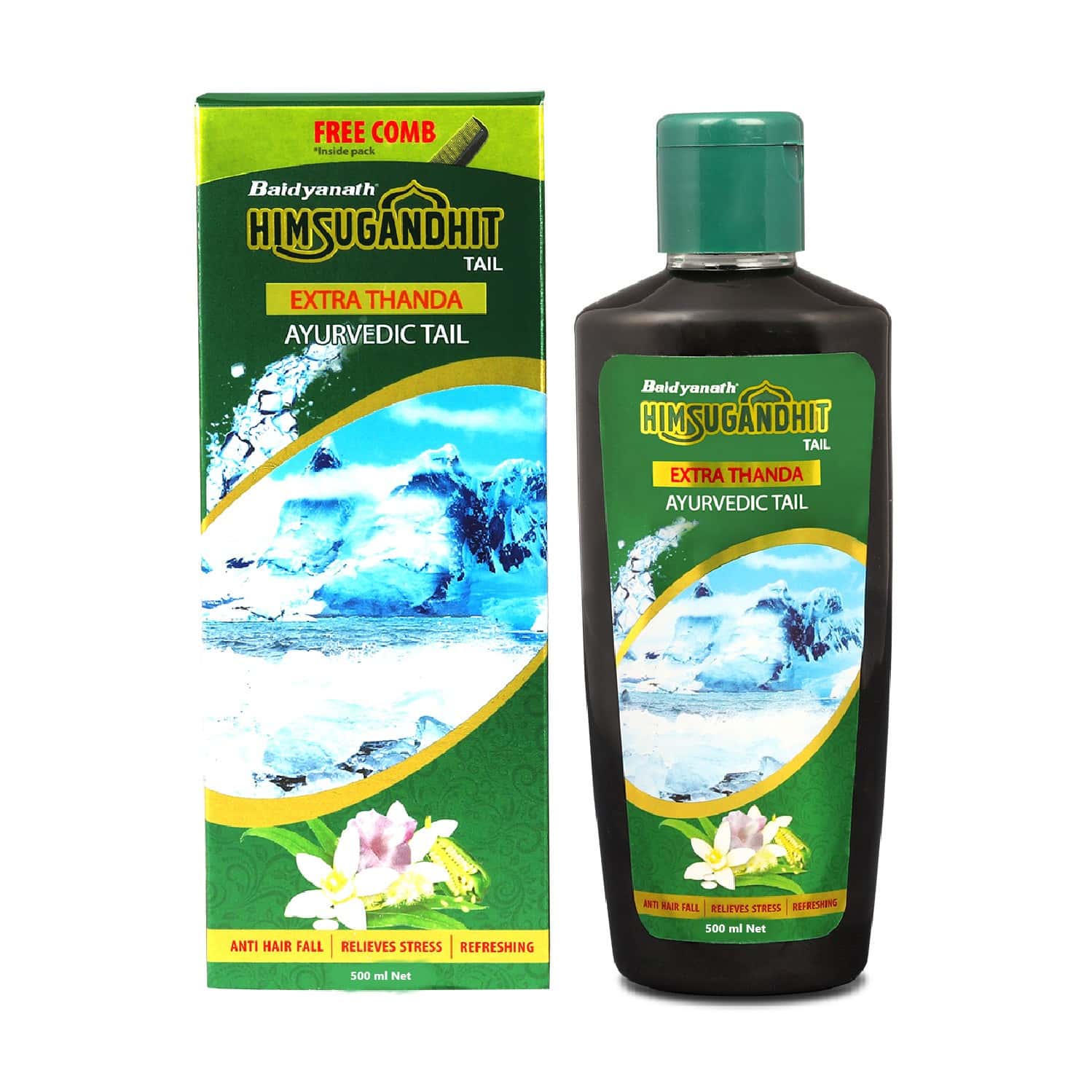 Baidyanath Ayurved Himsugandhit Tail 500ml | Cooling Thanda Tel