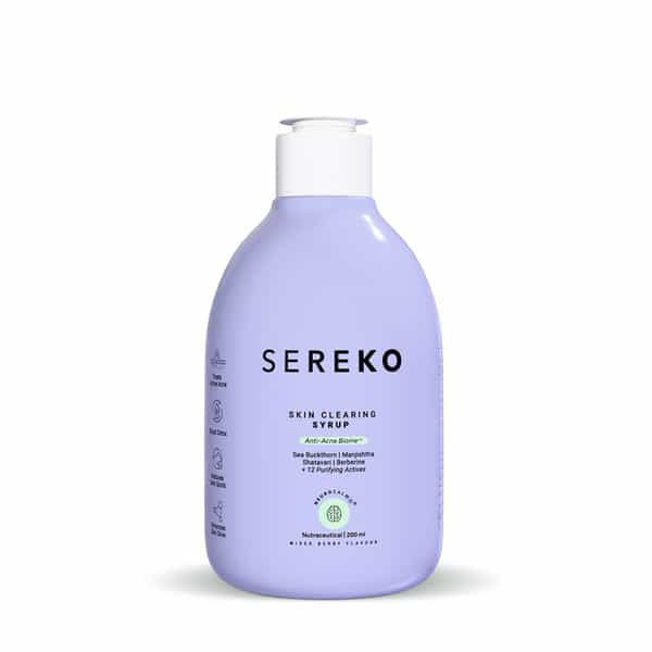 Sereko Skin Clearing Syrup Mixed Berry Flavour Blood Purifier For Acne & Pimple Control 200 Ml