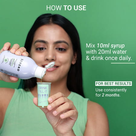 Sereko Skin Clearing Syrup Mixed Berry Flavour Blood Purifier For Acne & Pimple Control 200 Ml