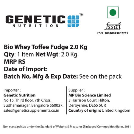 Genetic Nutrition Bio Wheyswiss Grass-Fed For Muscle Recovery Repair And Growth Fresh Strawberry 2kg