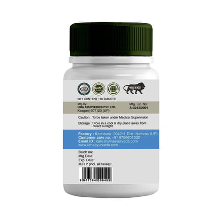 Uma Ayurveda Arogyakar Ayurvedic Tablets 60 Tab