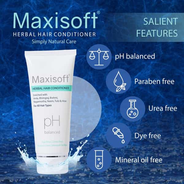 Maxisoft Herbal Hair Conditioner | For All Hair Types | Tube | 100 Ml | Pack Of 2