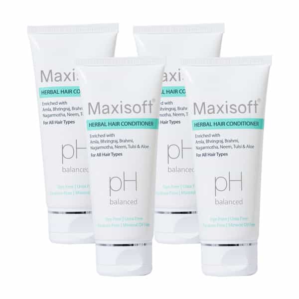 Maxisoft Herbal Hair Conditioner | For All Hair Types | Tube | 100 Ml | Pack Of 2