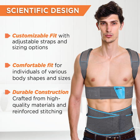 Vissco Dorso Lumbar Spinal Brace(Taylor Brace) | Back Support For Stability & Immobilisation-Large