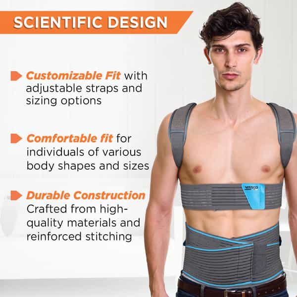 Vissco Dorso Lumbar Spinal Brace(Taylor Brace) | Back Support For Stability & Immobilisation-Large