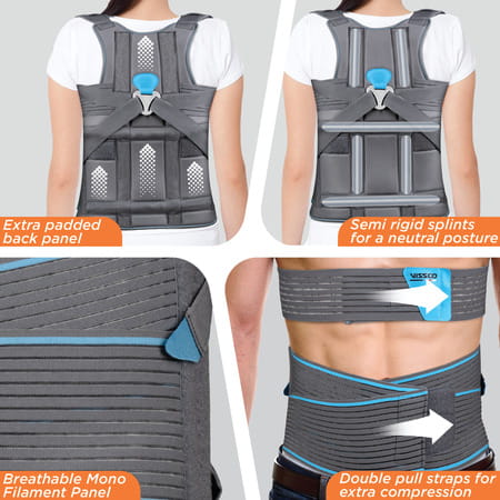 Vissco Dorso Lumbar Spinal Brace(Taylor Brace) | Back Support For Stability & Immobilisation-Large