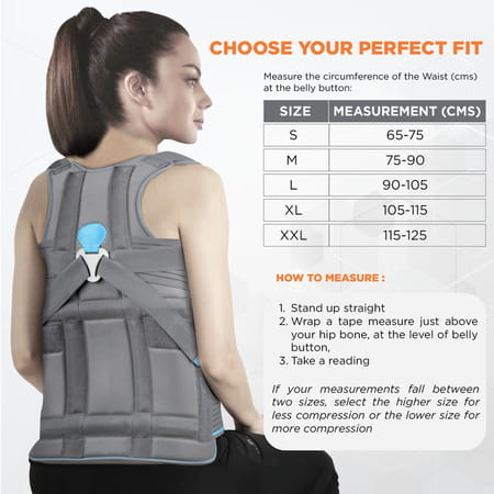 Vissco Dorso Lumbar Spinal Brace(Taylor Brace) | Back Support For Stability & Immobilisation-Large